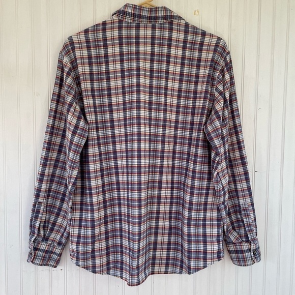 Vintage Disney Store Blue White Plaid Winnie the Pooh Corduroy Shirt Medium - Picture 2 of 8